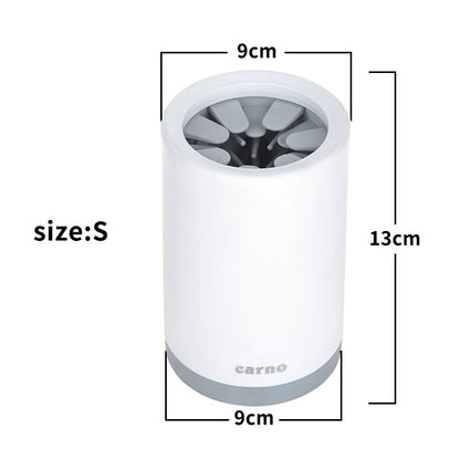Portable Dog Paw Cleaner Cup – Soft Silicone Brush Washer