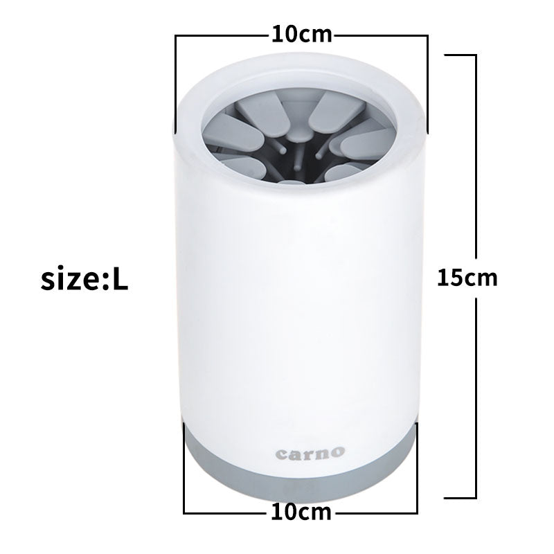 Portable Dog Paw Cleaner Cup – Soft Silicone Brush Washer