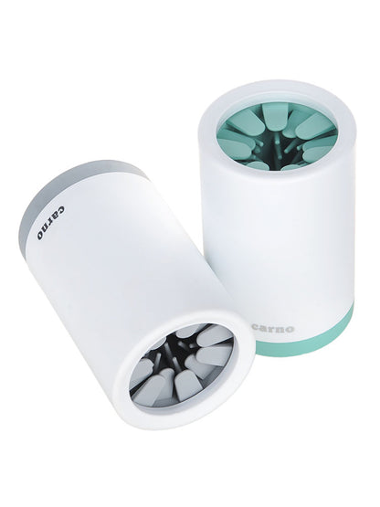 Portable Dog Paw Cleaner Cup – Soft Silicone Brush Washer