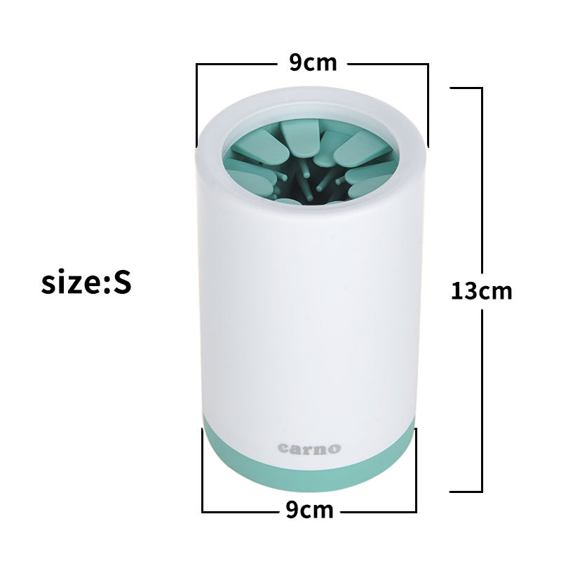 Portable Dog Paw Cleaner Cup – Soft Silicone Brush Washer